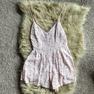 Forever 21 Pink Floral Romper